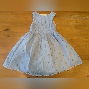 Mini Boden Blue Floral Diaper Cover